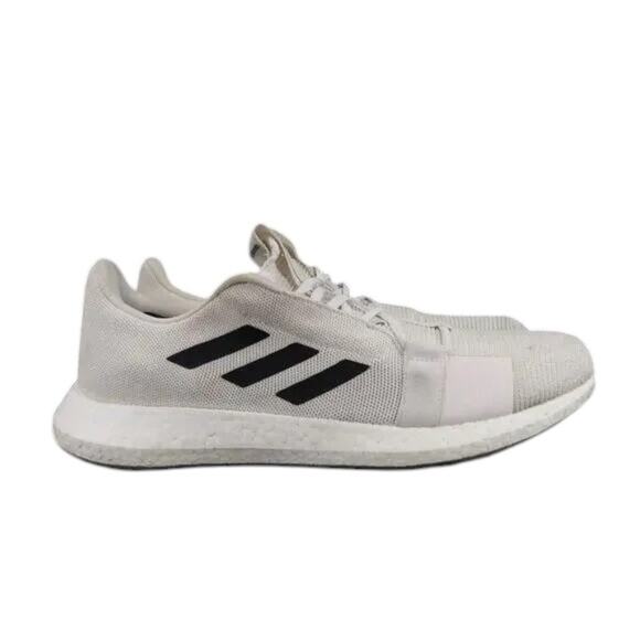 Adidas Shoes Mens 13 Athletic Trainer Senseboost Go Running Sneakers White Black - Picture 1 of 15
